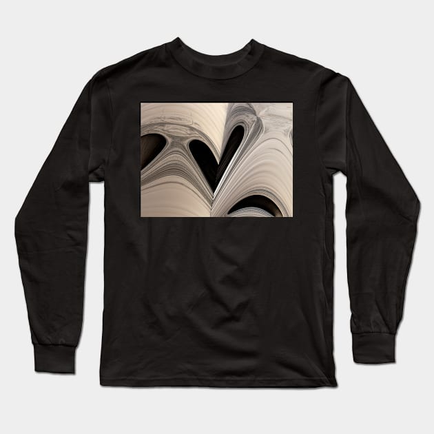 Fractals art...7 and maybe a heart... Long Sleeve T-Shirt by AtelierFafard